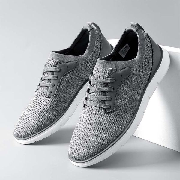 Men's Anti-Slip Fashion Mesh Sneakers - GREY - 5